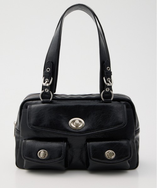 SLY(スライ)の「POCKET HAND BAG ポケットハンドバッグ(ハンドバッグ・レディース・ベージュ/ブラック/ライトグリーン・FREE)」の1枚目の写真