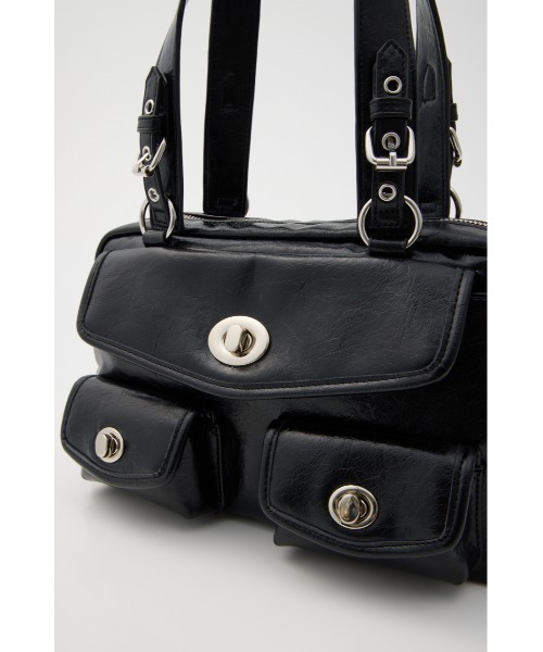 SLY(スライ)の「POCKET HAND BAG ポケットハンドバッグ(ハンドバッグ・レディース・ベージュ/ブラック/ライトグリーン・FREE)」の6枚目の写真