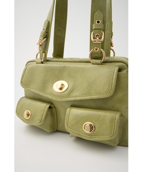 SLY(スライ)の「POCKET HAND BAG ポケットハンドバッグ(ハンドバッグ・レディース・ベージュ/ブラック/ライトグリーン・FREE)」の21枚目の写真