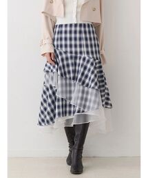MERCURYDUO | 異素材使いティアードスカート(スカート)