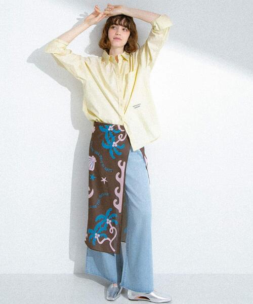 URBAN RESEARCH Sonny Label(アーバンリサーチサニーレーベル)の「TOYAMEGコラボスカーフ(バンダナ/スカーフ・レディース・ネイビー/ブラウン/アイボリー・FREE)」の1枚目の写真