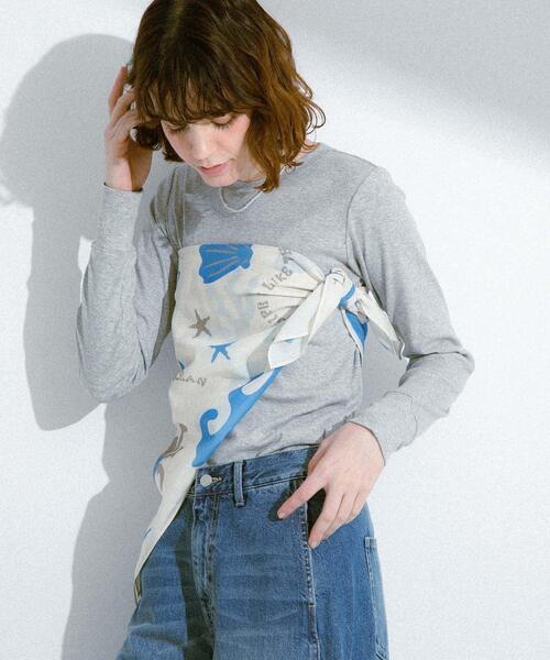 URBAN RESEARCH Sonny Label(アーバンリサーチサニーレーベル)の「TOYAMEGコラボスカーフ(バンダナ/スカーフ・レディース・ネイビー/ブラウン/アイボリー・FREE)」の6枚目の写真
