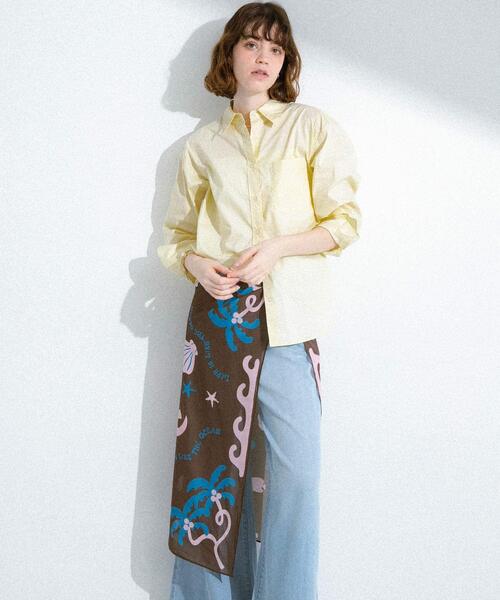 URBAN RESEARCH Sonny Label(アーバンリサーチサニーレーベル)の「TOYAMEGコラボスカーフ(バンダナ/スカーフ・レディース・ネイビー/ブラウン/アイボリー・FREE)」の13枚目の写真