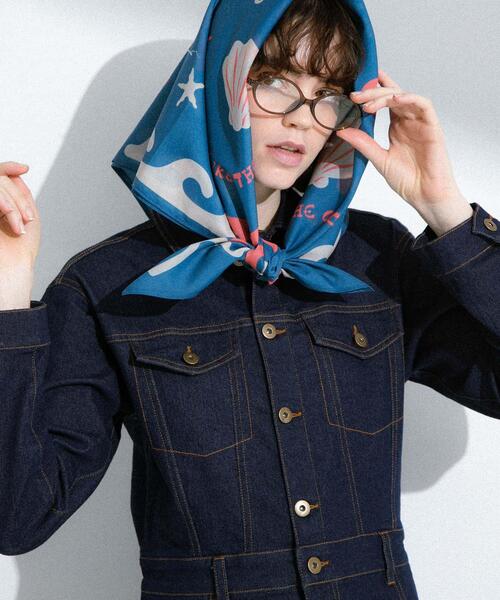URBAN RESEARCH Sonny Label(アーバンリサーチサニーレーベル)の「TOYAMEGコラボスカーフ(バンダナ/スカーフ・レディース・ネイビー/ブラウン/アイボリー・FREE)」の18枚目の写真