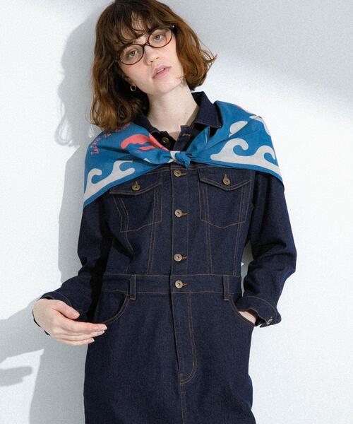 URBAN RESEARCH Sonny Label(アーバンリサーチサニーレーベル)の「TOYAMEGコラボスカーフ(バンダナ/スカーフ・レディース・ネイビー/ブラウン/アイボリー・FREE)」の19枚目の写真
