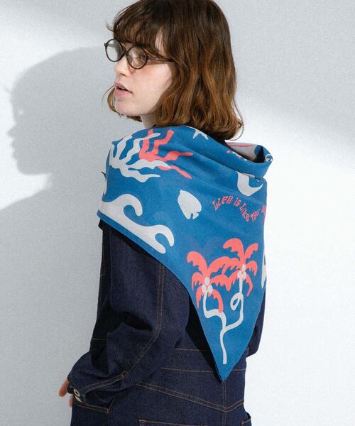 URBAN RESEARCH Sonny Label(アーバンリサーチサニーレーベル)の「TOYAMEGコラボスカーフ(バンダナ/スカーフ・レディース・ネイビー/ブラウン/アイボリー・FREE)」の20枚目の写真