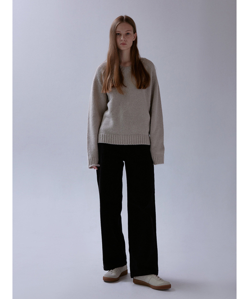 Pebble denim pants (black)