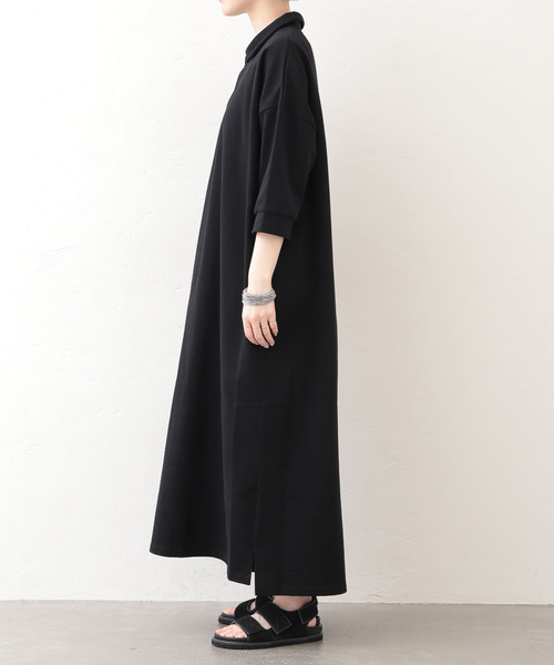JOURNAL STANDARD LUXE(ジャーナルスタンダード ラックス)の「デラヴェジャージー ポロワンピース(ワンピース・レディース・ブラック・MEDIUM)」の13枚目の写真