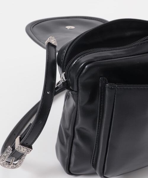 SENSE OF PLACE by URBAN RESEARCH（センスオブプレイスバイアーバンリサーチ）の「スクエアフラップミニショルダー（ショルダーバッグ・メンズ・ブラウン/ブラック・ONE）」の4枚目の写真