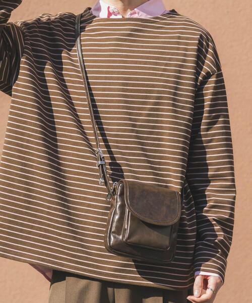 SENSE OF PLACE by URBAN RESEARCH（センスオブプレイスバイアーバンリサーチ）の「スクエアフラップミニショルダー（ショルダーバッグ・メンズ・ブラウン/ブラック・ONE）」の5枚目の写真