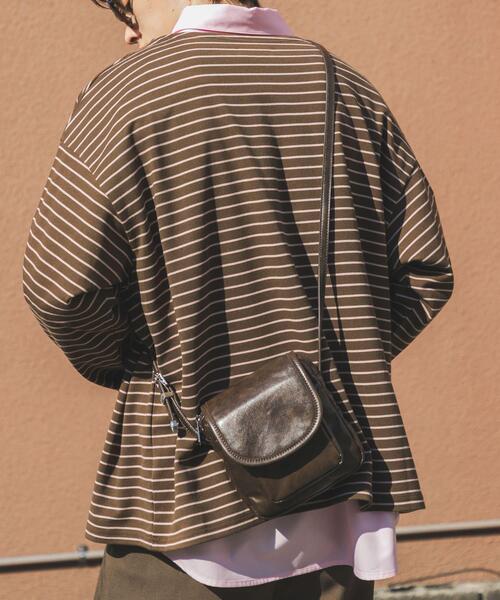 SENSE OF PLACE by URBAN RESEARCH（センスオブプレイスバイアーバンリサーチ）の「スクエアフラップミニショルダー（ショルダーバッグ・メンズ・ブラウン/ブラック・ONE）」の6枚目の写真