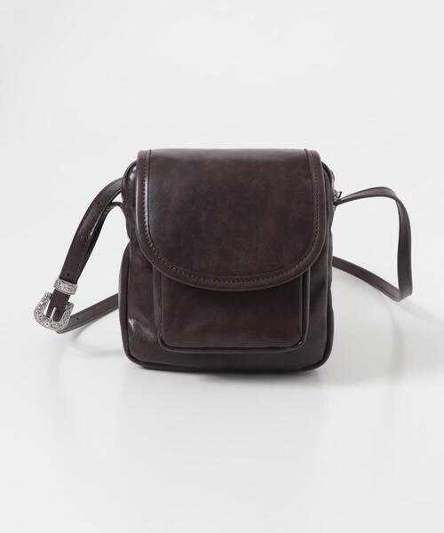 SENSE OF PLACE by URBAN RESEARCH（センスオブプレイスバイアーバンリサーチ）の「スクエアフラップミニショルダー（ショルダーバッグ・メンズ・ブラウン/ブラック・ONE）」の7枚目の写真