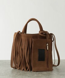 GALLEST（ギャレスト）の「スエードフリンジバッグ（ハンドバッグ）」