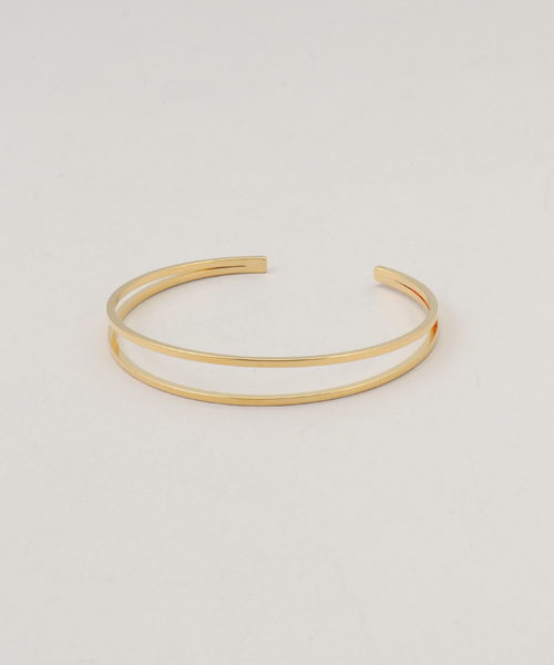 SLOBE IENA（スローブイエナ）の「SLOBE ダブルバングル（ネックレス・レディース・ゴールド・FREE）」の3枚目の写真