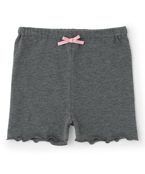 Lycee mine（リセマイン）の「【スクール対応】１分丈レギンス（レギンス/スパッツ・キッズ・トップグレー/ブラック・140cm/120cm/110cm/100cm/130cm/150cm）」の2枚目の写真