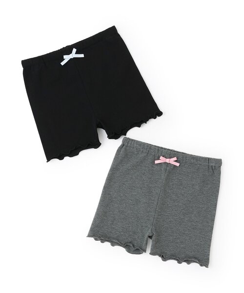 Lycee mine（リセマイン）の「【スクール対応】１分丈レギンス（レギンス/スパッツ・キッズ・トップグレー/ブラック・140cm/120cm/110cm/100cm/130cm/150cm）」の7枚目の写真