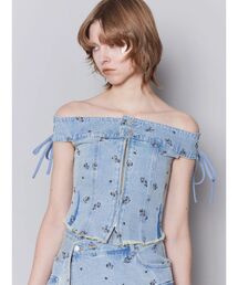 EMODA | デニムオフショルダートップ(Tシャツ/カットソー)