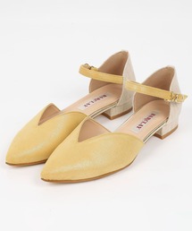 BARCLAY（バークレー）の「BARCLAY（バークレー）異素材セパレートパンプス　ブラック（パンプス）」