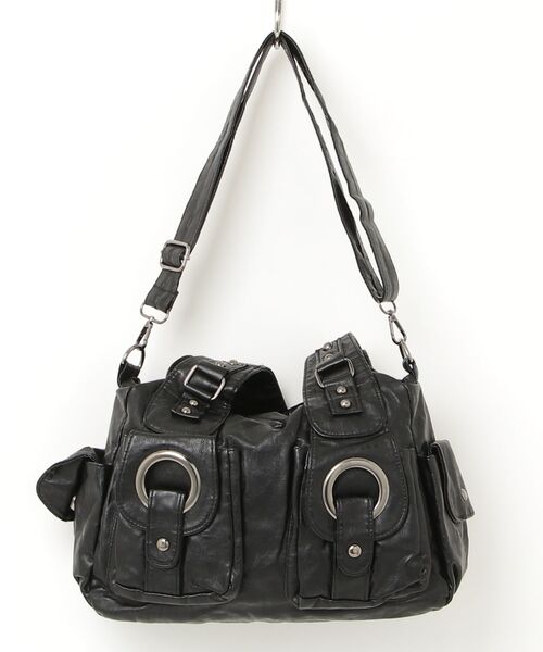 ONE DAY KMC (ワンデイケーエムシー)の「Five pockets 2Way Boston Bag/ファイブポケット2ウェイボストンバッグ(ボストンバッグ・レディース・ダークグレー/ブラウン/ブラック・FREE)」の8枚目の写真