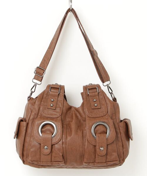 ONE DAY KMC (ワンデイケーエムシー)の「Five pockets 2Way Boston Bag/ファイブポケット2ウェイボストンバッグ(ボストンバッグ・レディース・ダークグレー/ブラウン/ブラック・FREE)」の9枚目の写真