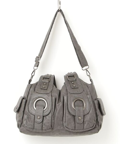 ONE DAY KMC (ワンデイケーエムシー)の「Five pockets 2Way Boston Bag/ファイブポケット2ウェイボストンバッグ(ボストンバッグ・レディース・ダークグレー/ブラウン/ブラック・FREE)」の10枚目の写真