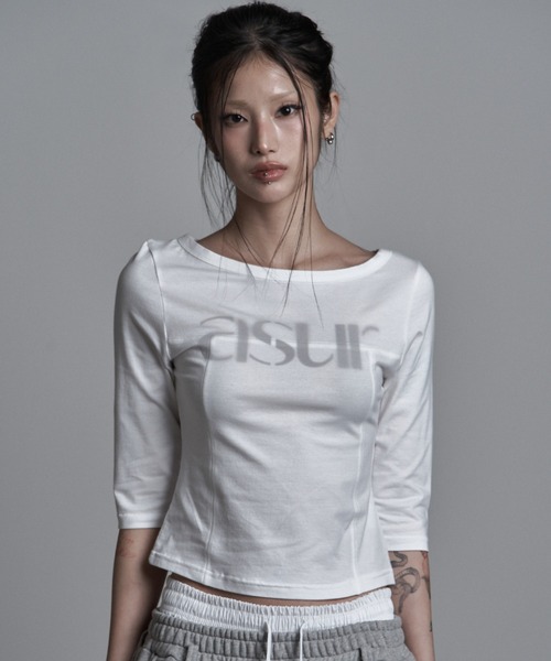 as you are(アズユーアー)の「◇ASYOUARE◇ソーイング ボート ネック スリーブ SEWING BOAT NECK SLEEVE(Tシャツ/カットソー・レディース・ブラック/ホワイト/グレー・FREE)」の18枚目の写真