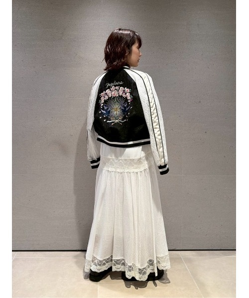 LILY BROWN（リリーブラウン）の「【LILY BROWN×KEITA MARUYAMA】yozakuraスカジャン(レース)（ブルゾン・レディース・ブラック・F）」の9枚目の写真