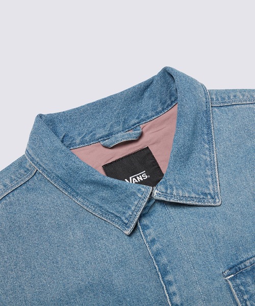 VANS(バンズ)の「MCAVOY デニム ステーションジャケット / McAvoy Denim Station Jacket ST VN000KV7CDX1(デニムジャケット・メンズ・ライトインディゴブルー・X-LARGE/MEDIUM/LARGE)」の3枚目の写真