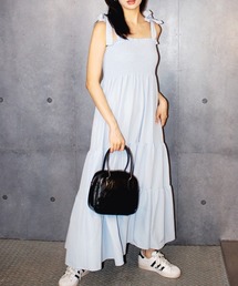 Emilie（エミリー）の「肩リボンキャミソールワンピース（ワンピース）」