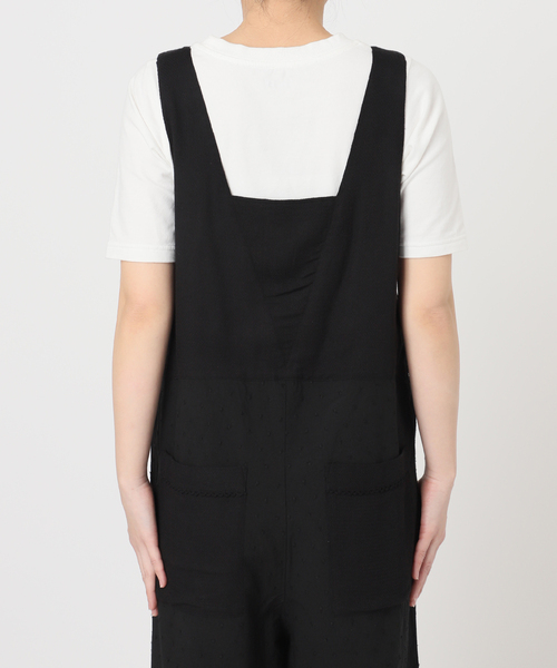 SLOBE IENA(スローブイエナ)の「エンブロイダリーレースサロペット(サロペット/オーバーオール・レディース・ブラック/ホワイト・FREE)」の21枚目の写真