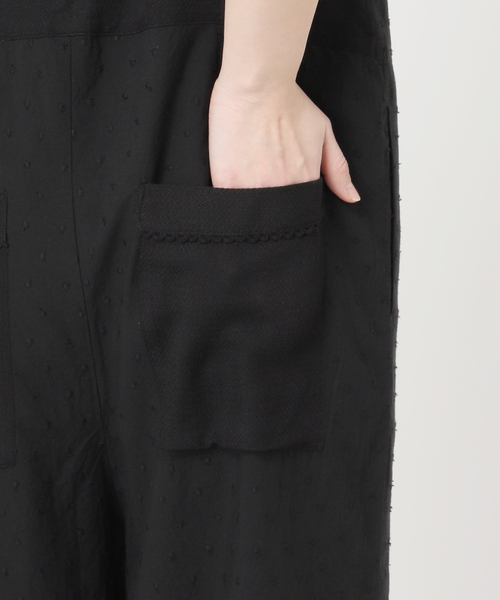 SLOBE IENA(スローブイエナ)の「エンブロイダリーレースサロペット(サロペット/オーバーオール・レディース・ブラック/ホワイト・FREE)」の22枚目の写真