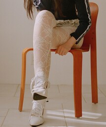 BEAMS COUTURE | レース タイツ パーティー オケージョン 結婚式 2次会 お呼ばれ おでかけ デート スカート ワンピース レイヤード(Tシャツ/カットソー)