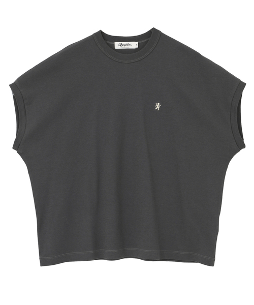 LOGEMENT DE CLAIRE(ロジュモンドクレール)の「【Gymphlex/ジムフレックス】クルーネックスリーブレスプルオーバー(Tシャツ/カットソー・レディース・チャコールグレー/ホワイト/グリーン/オレンジ・FREE)」の3枚目の写真