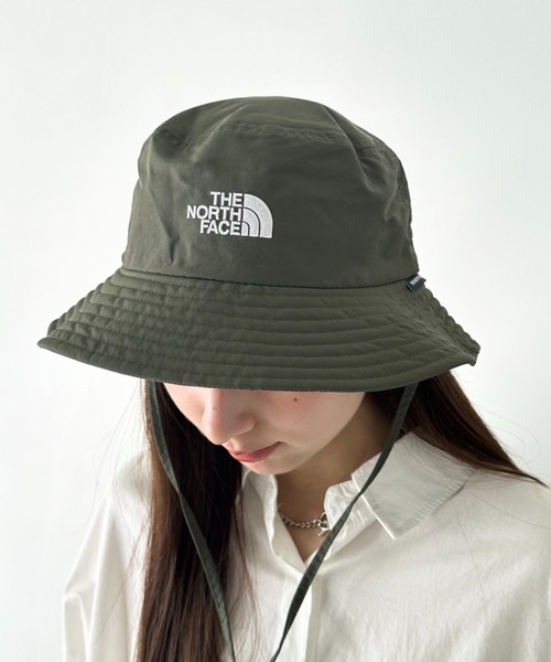 THE NORTH FACE(ザノースフェイス)の「THE NORTH FACE(ザ・ノースフェイス)/吸湿速乾 冷感素材 ナイロンバケットハット サファリハット アドベンチャーハット ロゴ刺繍/TNF LIGHT BUCKET HAT(ハット・レディース・カーキ/ベージュ/ブラック・L/M)」の21枚目の写真