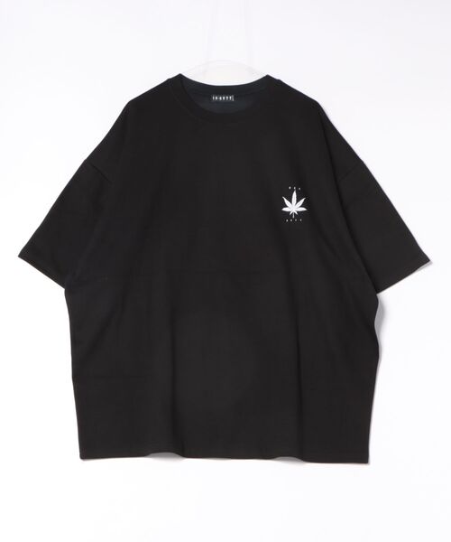 a.p.o.v.(エーピーオービー)の「a.p.o.v. レインボーマリファナバックビッグプリントオーバーサイズTシャツ(Tシャツ/カットソー・メンズ・ブラック/ホワイト・ONESIZE)」の6枚目の写真