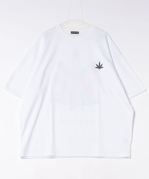 a.p.o.v.(エーピーオービー)の「a.p.o.v. レインボーマリファナバックビッグプリントオーバーサイズTシャツ(Tシャツ/カットソー・メンズ・ブラック/ホワイト・ONESIZE)」の12枚目の写真