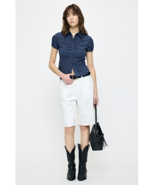 MOUSSY(マウジー)の「ZIP SHOULDER バッグ(ショルダーバッグ・レディース・ブラウン/ライトブルー/ブラック・FREE)」の5枚目の写真