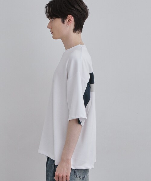 tk.TAKEO KIKUCHI（ティーケータケオキクチ）の「バックラインカットソー（Tシャツ/カットソー・メンズ・ブルー/ブラック/ホワイト・02/03）」の18枚目の写真