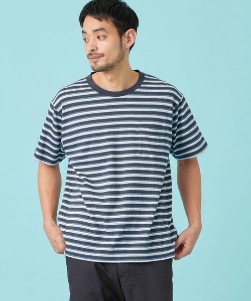 EDWIN(エドウィン)の「EDWIN エドウィン COOL Tシャツ 半袖 接触冷感(Tシャツ/カットソー・メンズ・ブルー系その他/ネイビー/ホワイト/グレー/ブルー・X-LARGE/MEDIUM/LARGE)」の5枚目の写真