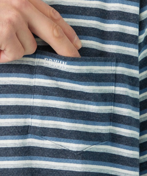 EDWIN(エドウィン)の「EDWIN エドウィン COOL Tシャツ 半袖 接触冷感(Tシャツ/カットソー・メンズ・ブルー系その他/ネイビー/ホワイト/グレー/ブルー・X-LARGE/MEDIUM/LARGE)」の9枚目の写真