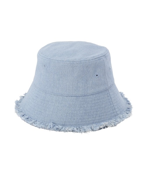 Green Parks(グリーンパークス)の「フリンジバケットハット(ハット・レディース・アイボリー/ブラック/ライトインディゴブルー・FREE)」の3枚目の写真