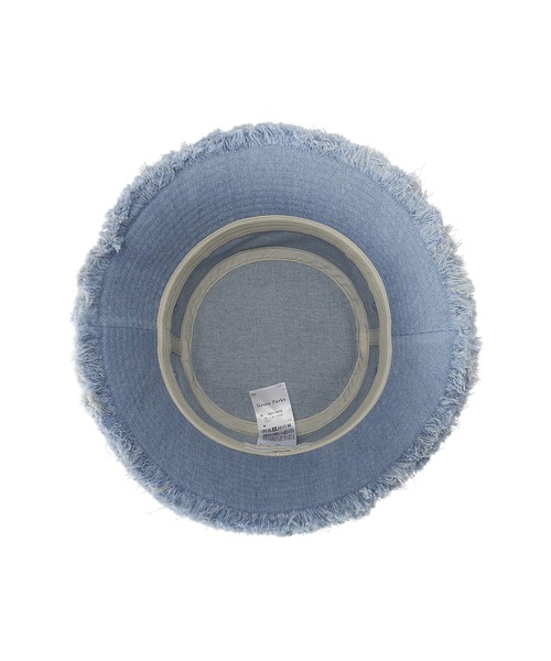 Green Parks(グリーンパークス)の「フリンジバケットハット(ハット・レディース・アイボリー/ブラック/ライトインディゴブルー・FREE)」の5枚目の写真