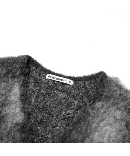 EXTRAORDINARY(エクストラオーディナリー)の「W BLOCK CHECK ZIP UP CARDIGAN CHARCOAL(カーディガン/ボレロ・レディース・その他・F)」の3枚目の写真