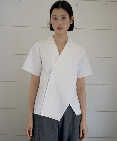 TELOPLAN（テーロプラン）の「【TELOPLAN】26SS新作 Avni Open Collar Shirt / アヴニオープンカラーシャツ（シャツ/ブラウス・レディース・カーキ系/White・ONE SIZE）」の12枚目の写真