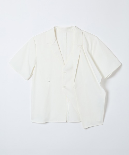 TELOPLAN（テーロプラン）の「【TELOPLAN】26SS新作 Avni Open Collar Shirt / アヴニオープンカラーシャツ（シャツ/ブラウス・レディース・カーキ系/White・ONE SIZE）」の6枚目の写真