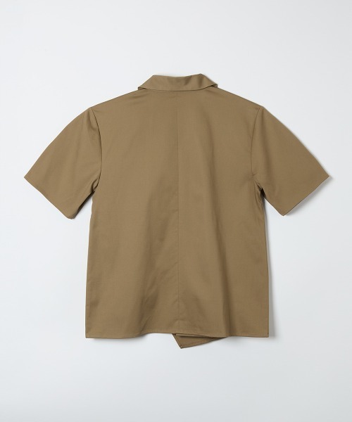 TELOPLAN（テーロプラン）の「【TELOPLAN】26SS新作 Avni Open Collar Shirt / アヴニオープンカラーシャツ（シャツ/ブラウス・レディース・カーキ系/White・ONE SIZE）」の4枚目の写真