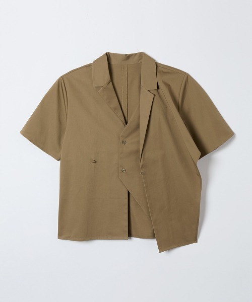 TELOPLAN（テーロプラン）の「【TELOPLAN】26SS新作 Avni Open Collar Shirt / アヴニオープンカラーシャツ（シャツ/ブラウス・レディース・カーキ系/White・ONE SIZE）」の3枚目の写真