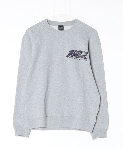 MANASTASH（マナスタッシュ）の「ＣＲＥＷ　ＳＷＥＡＴ　ＴＯＫＹＯ　ＬＯＧＯ（スウェット・メンズ・チャコールグレー/その他17・S/M/XL）」の2枚目の写真