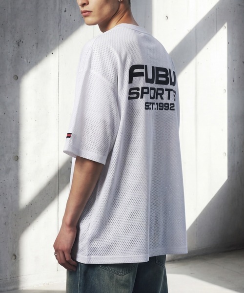 FUBU（ フブ）の「【FUBU/フブ】MESH T-SHIRTS/メッシュTシャツ（Tシャツ/カットソー・メンズ・ブラック/ホワイト・XL/M/L）」の16枚目の写真