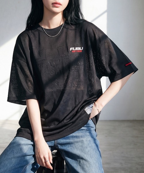 FUBU（ フブ）の「【FUBU/フブ】MESH T-SHIRTS/メッシュTシャツ（Tシャツ/カットソー・メンズ・ブラック/ホワイト・XL/M/L）」の19枚目の写真